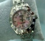 SS Replica Rolex Masterpiece Pink MOP Diamond lady watch